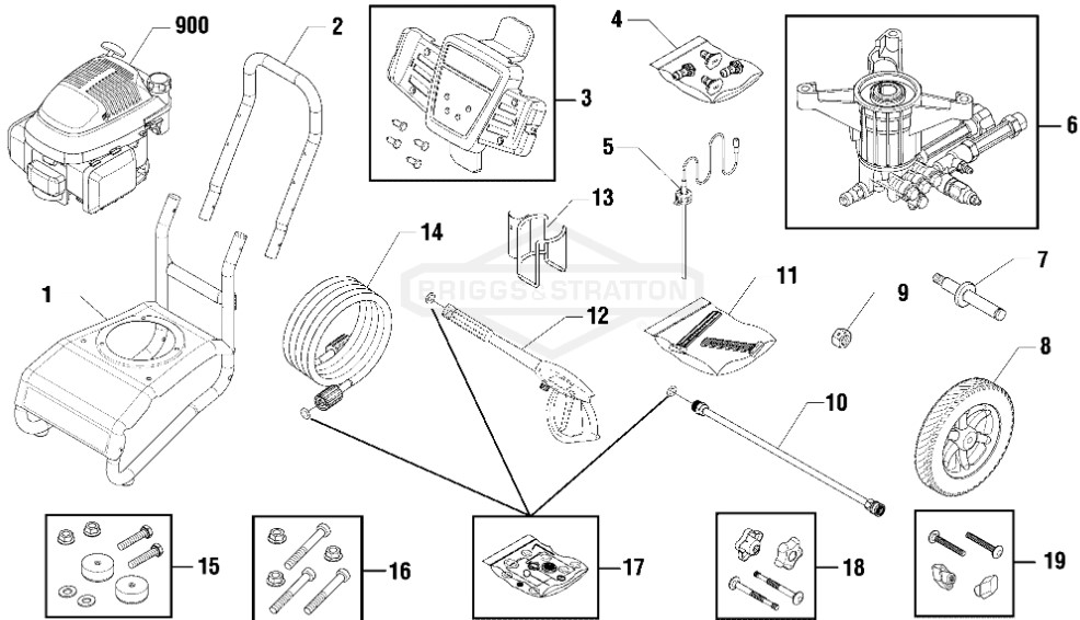 Craftsman 2800 psi 020579-0 power washer replacement parts manual